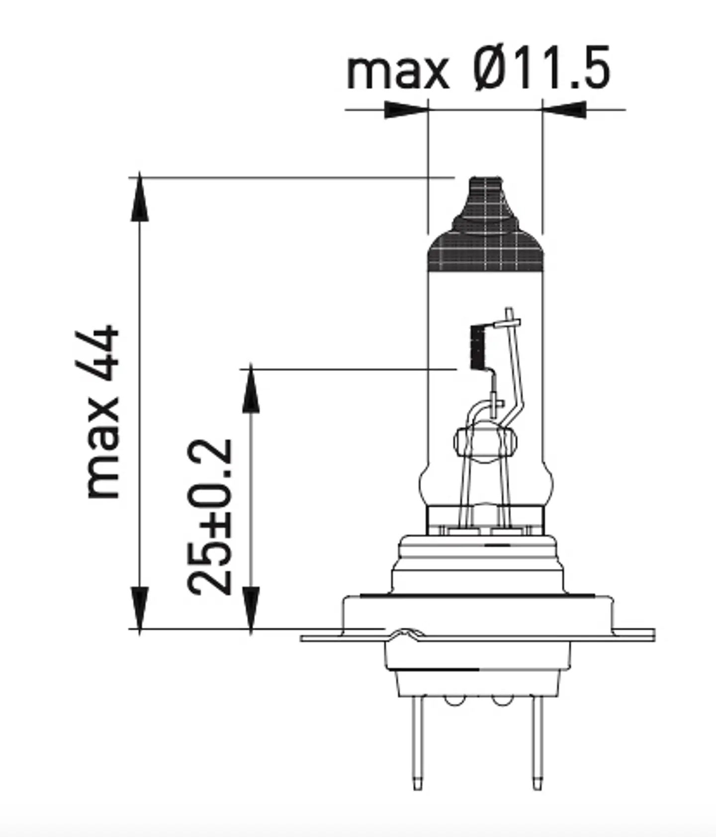 Ampolleta H18  12V  65W 2