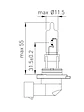 Ampolleta HB3 (9005)  12V  65W - Miniatura 2