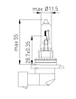 Ampolleta 9011 (HIR1)  12V  65W - Miniatura 2