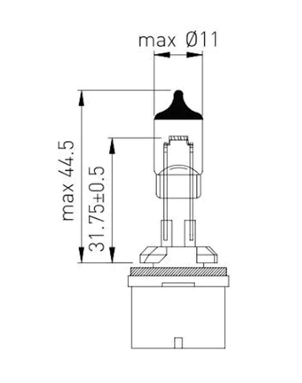 Ampolleta 880 (H27-1)  12V  27W 2