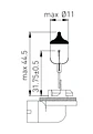 Ampolleta 881 (H27-2)  12V  27W - Miniatura 2