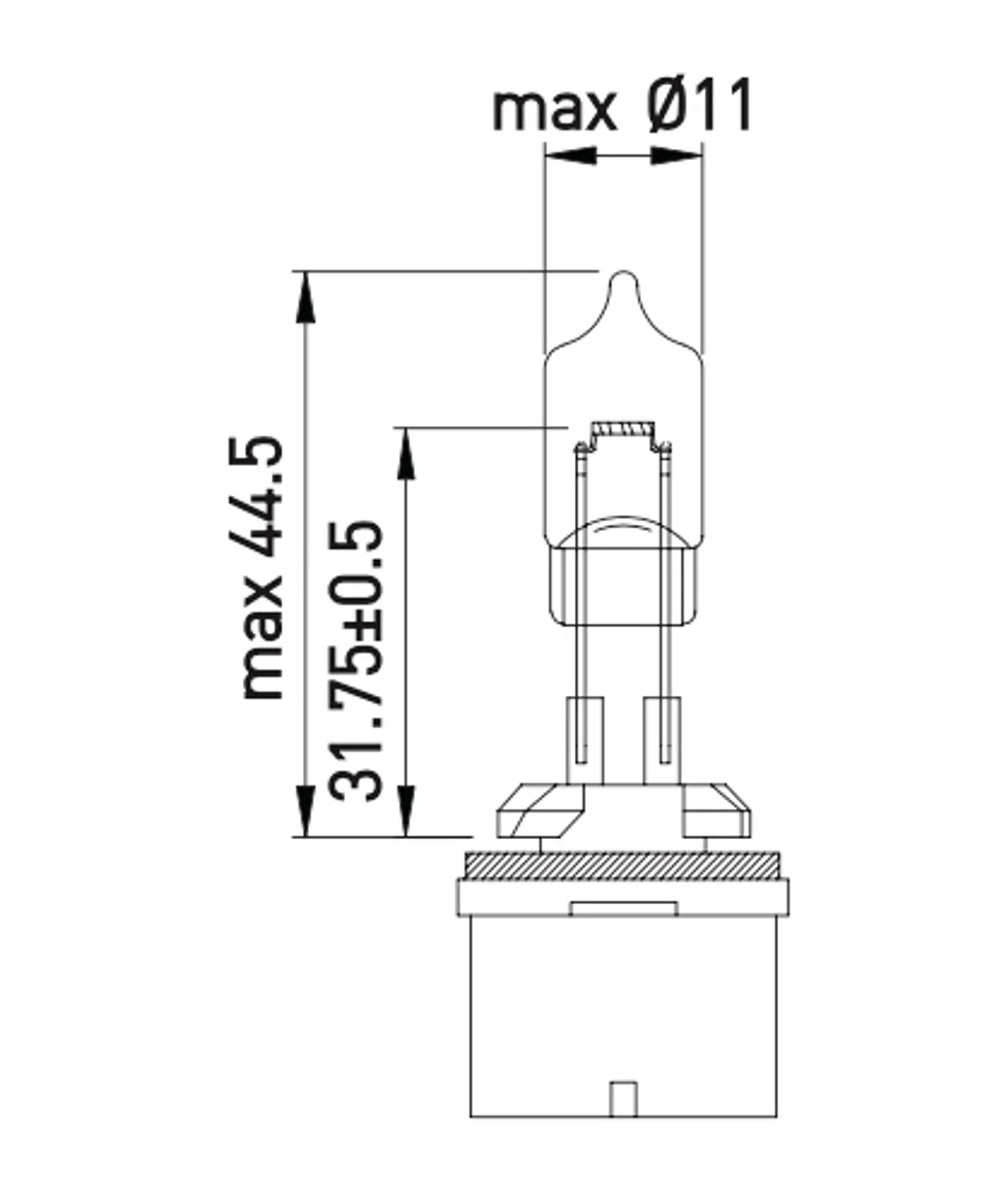 Ampolleta 885  12V  50W 2