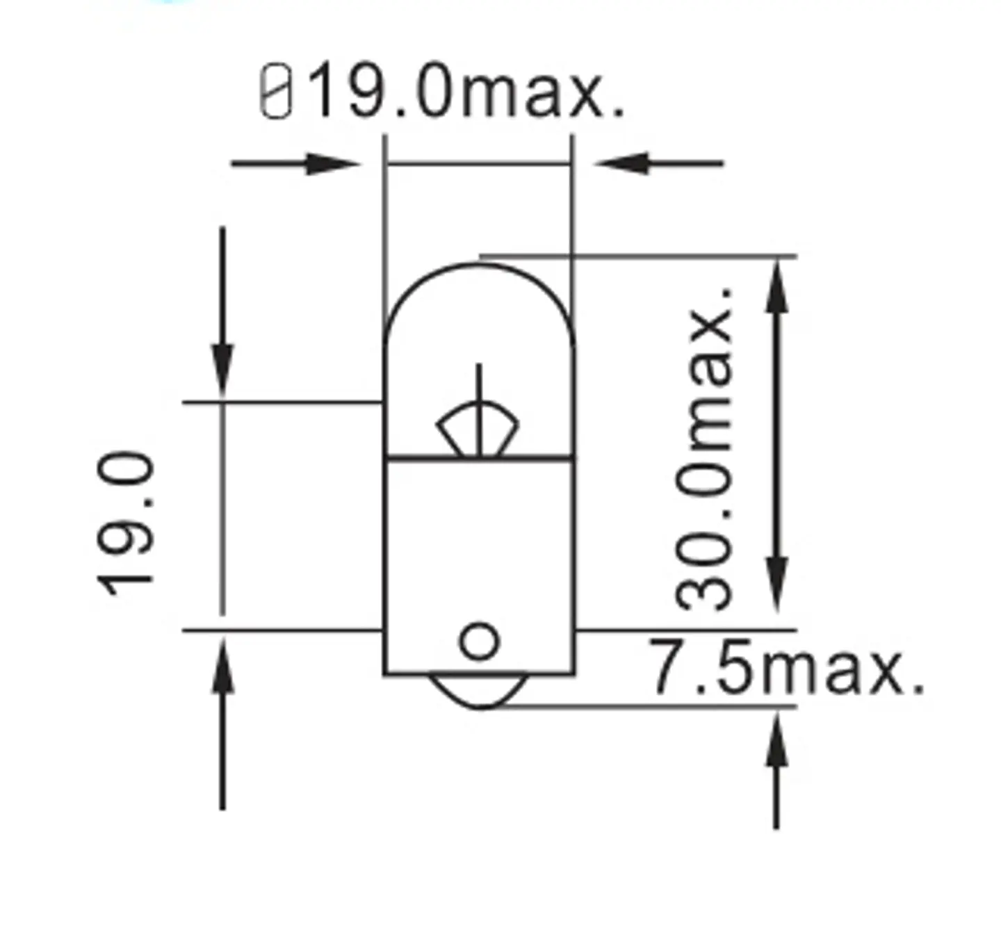 Ampolleta G18  12V (globo chico) 2