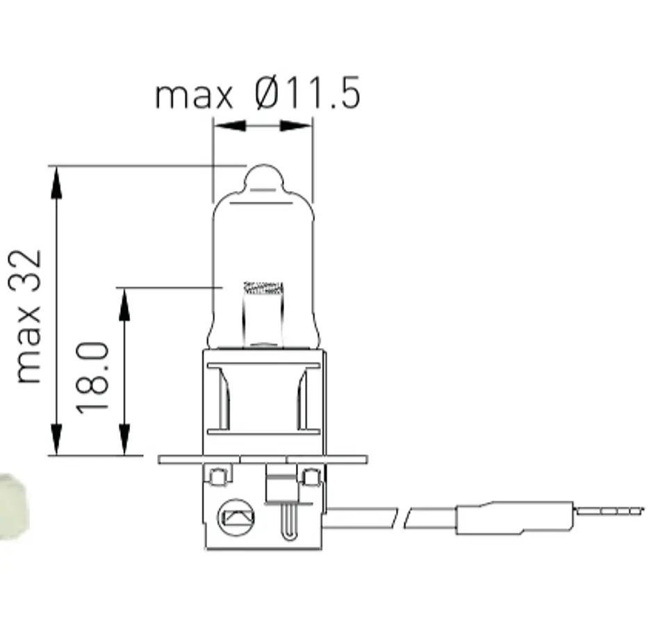Ampolleta H3  24V  70W 2