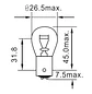 Ampolleta P21  24V (globo gde) - Miniatura 2