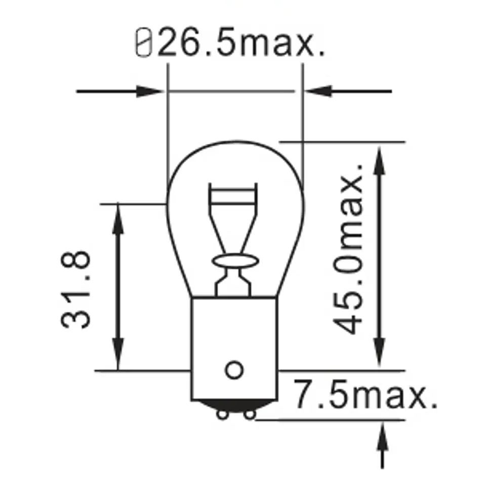 Ampolleta P21  24V (globo gde) 2