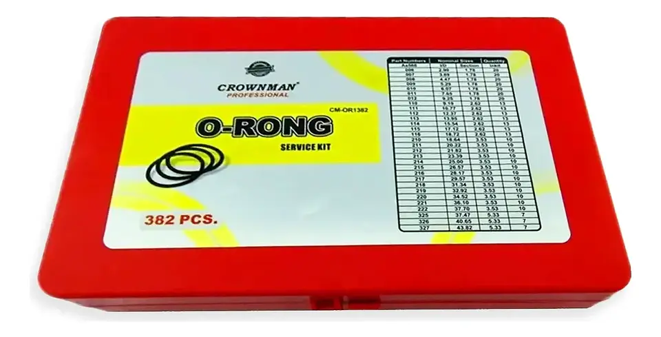 Juego de O-Rings Milimétricos – 382 Piezas 5