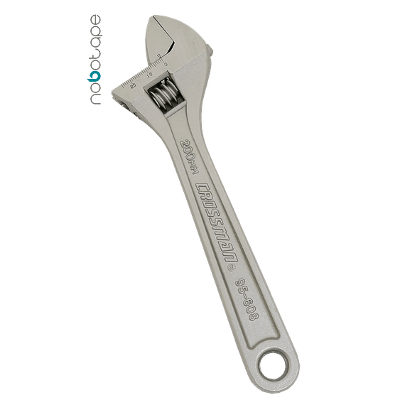 Llave Ajustable o Francesa 8" Con escala Métrica Incluida