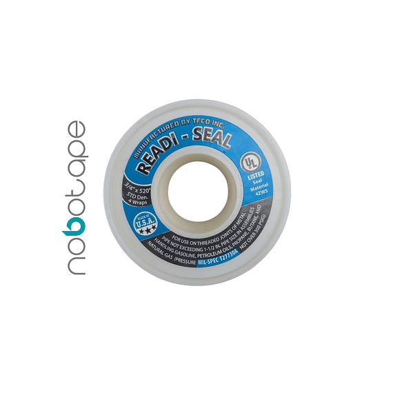 Cinta Teflón Selladora de Roscas PTEF 3/4" x 520"
