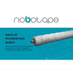 Malla Soporte aislación Nobonet  Color Blanco 1.5m x 1.000m