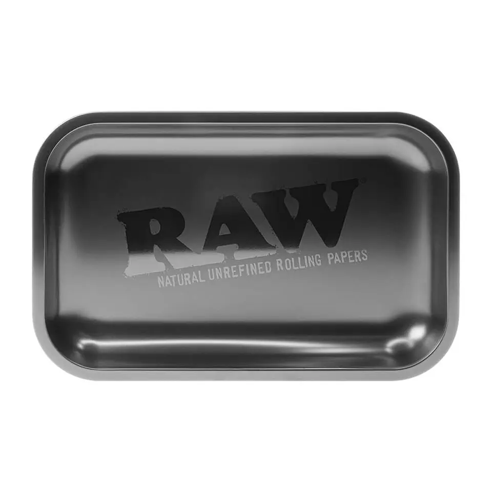 RAW All Black Metal Rolling Tray 1