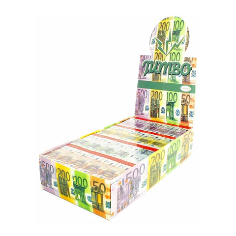 Piteiras de papel com desing de notas de Euro 