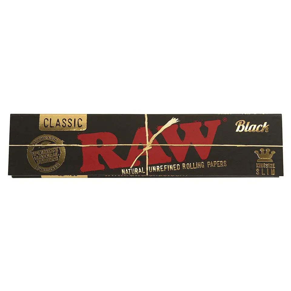 RAW Black King Size Slim Rolling Papers  1