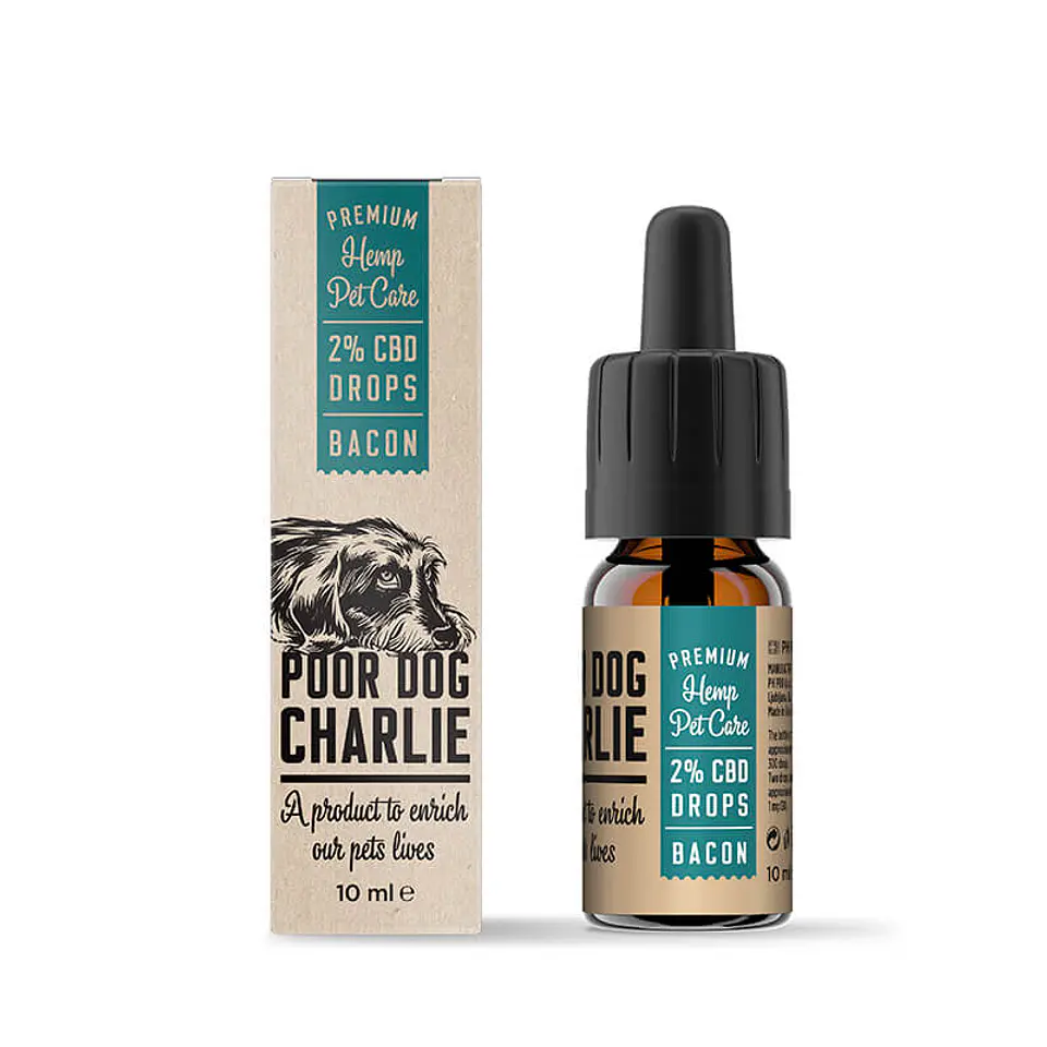 Pharma Hemp Poor Dog Charlie Drops for Dogs 2% CBD – Salmon (10ml) 1