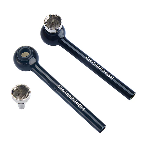 Champ High Pool Glass Black Pipe 