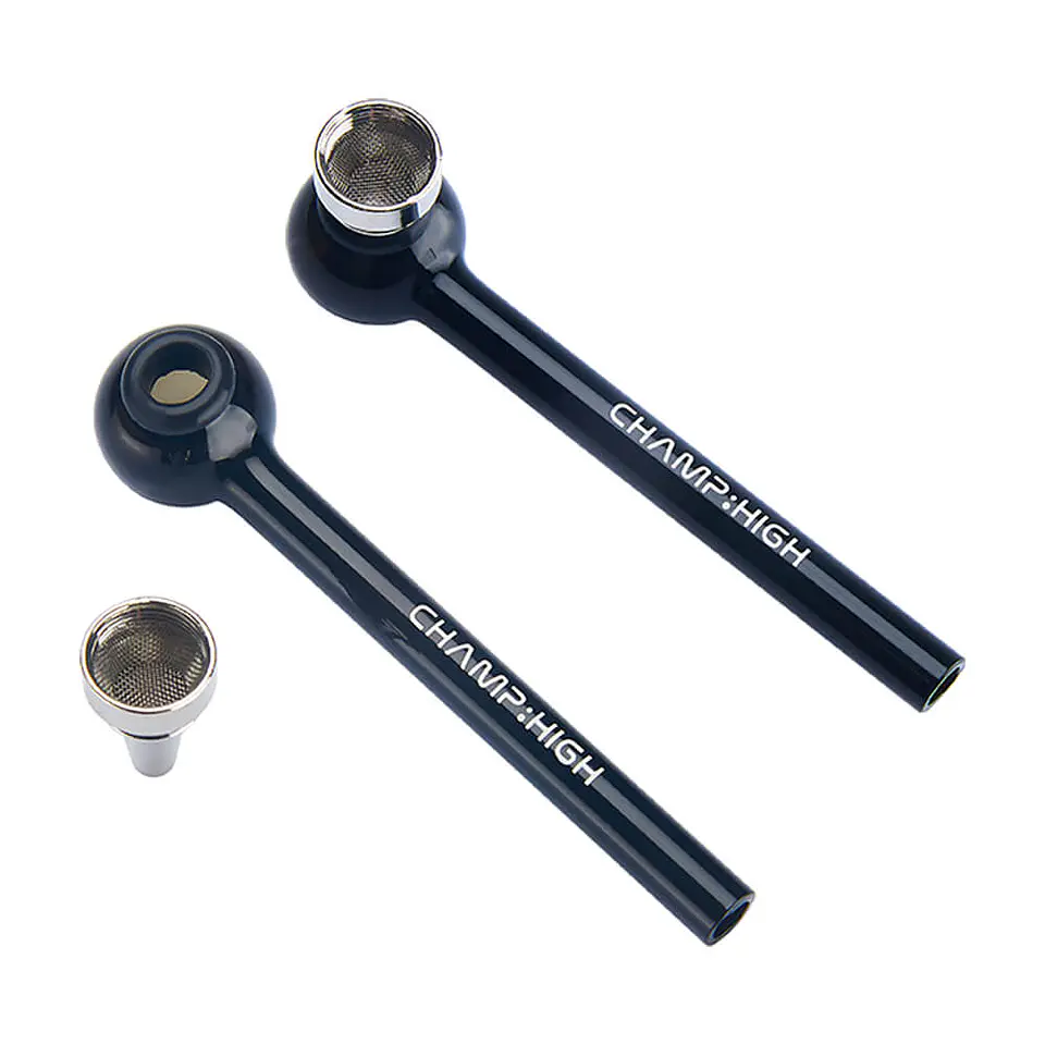 Champ High Pool Glass Black Pipe  1