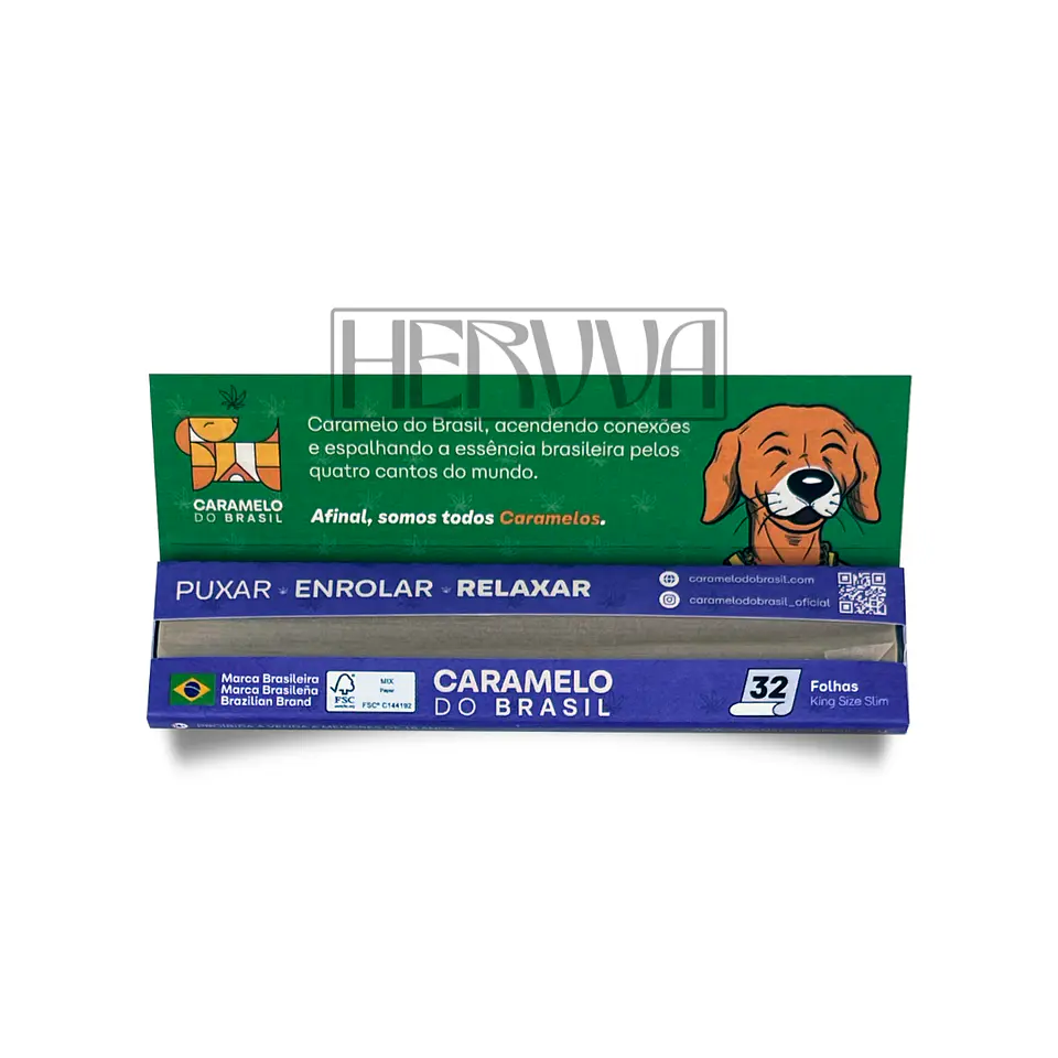 Seda/ Mortalha King Size Slim – Caramelo do Brasil | A Clássica do Rolê 1