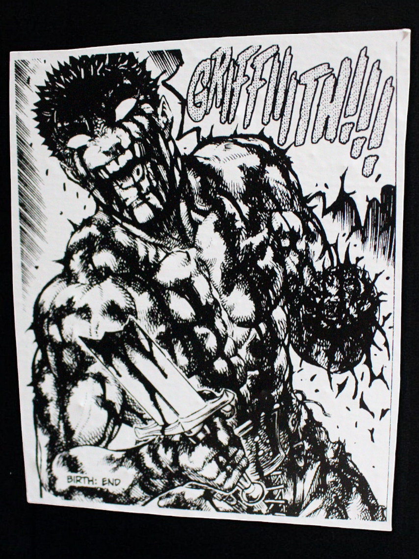 Set de stickers Berserk x 12 unidades serigrafía.  3