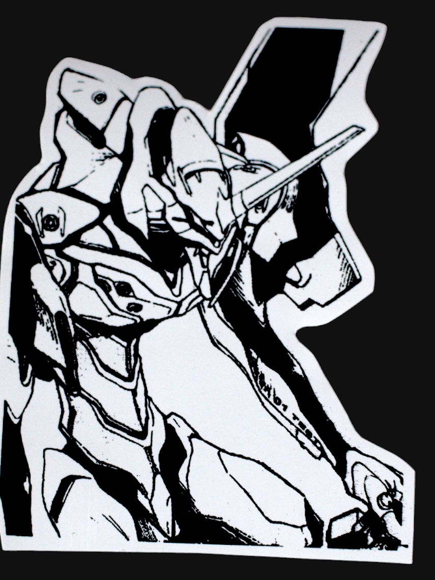Set de stickers Evangelion x 16 unidades serigrafía. 8