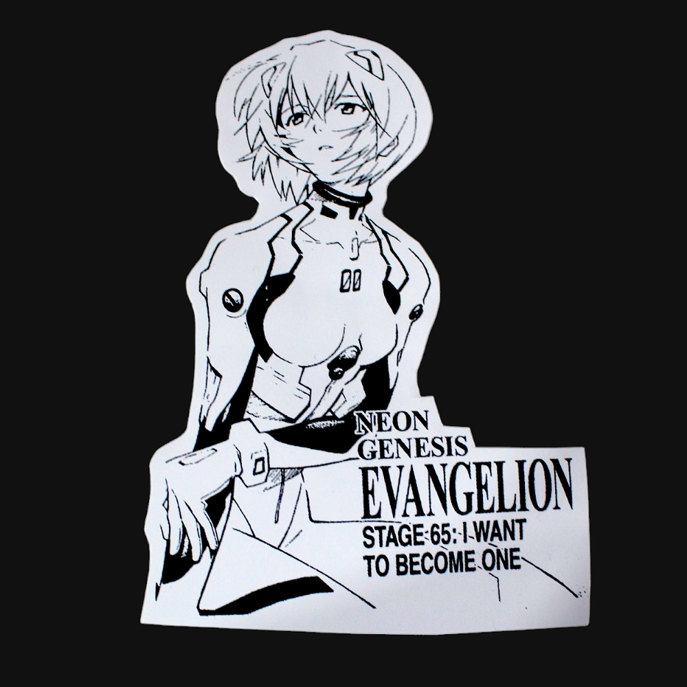 Set de stickers Evangelion x 16 unidades serigrafía.