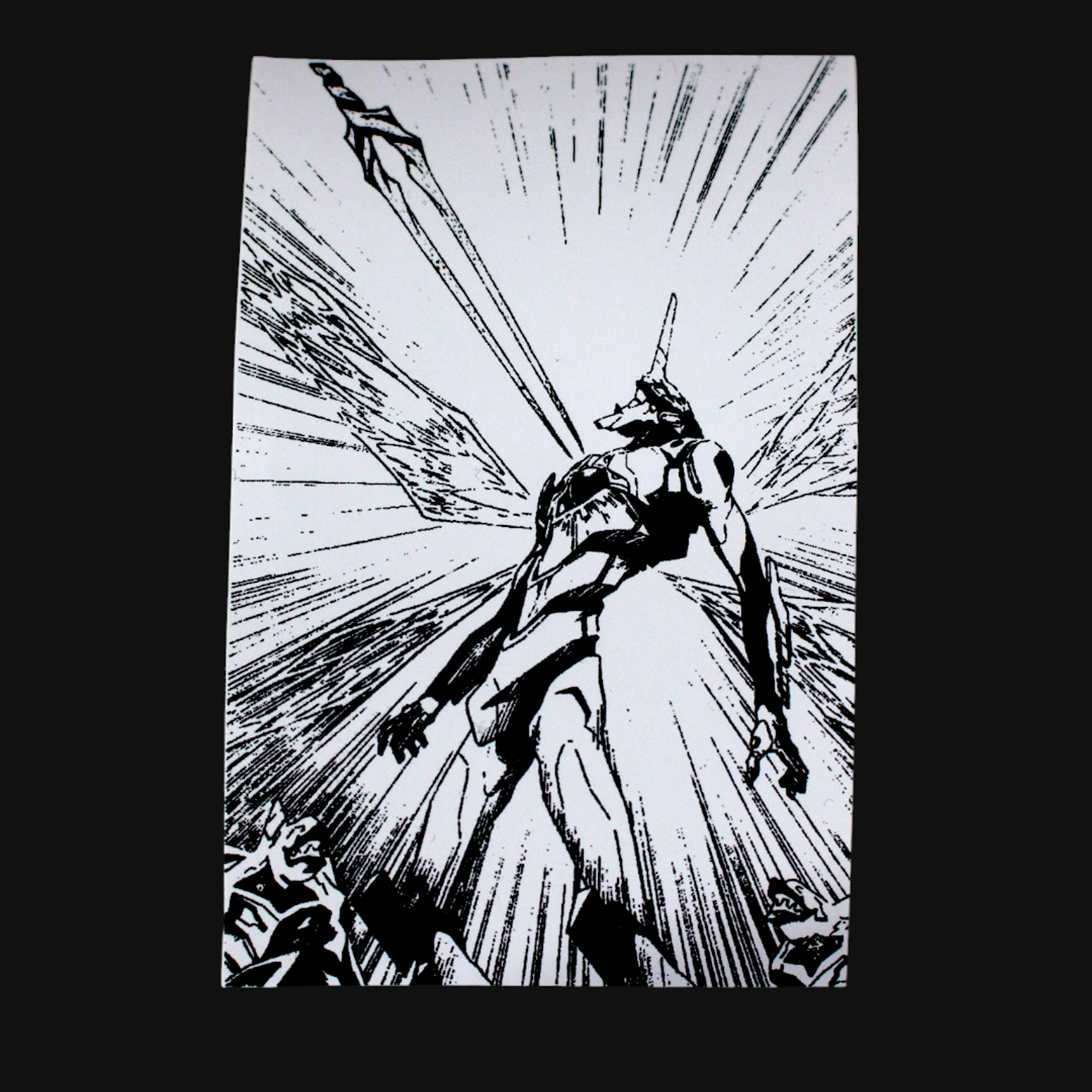 Set de stickers Evangelion x 16 unidades serigrafía. 11