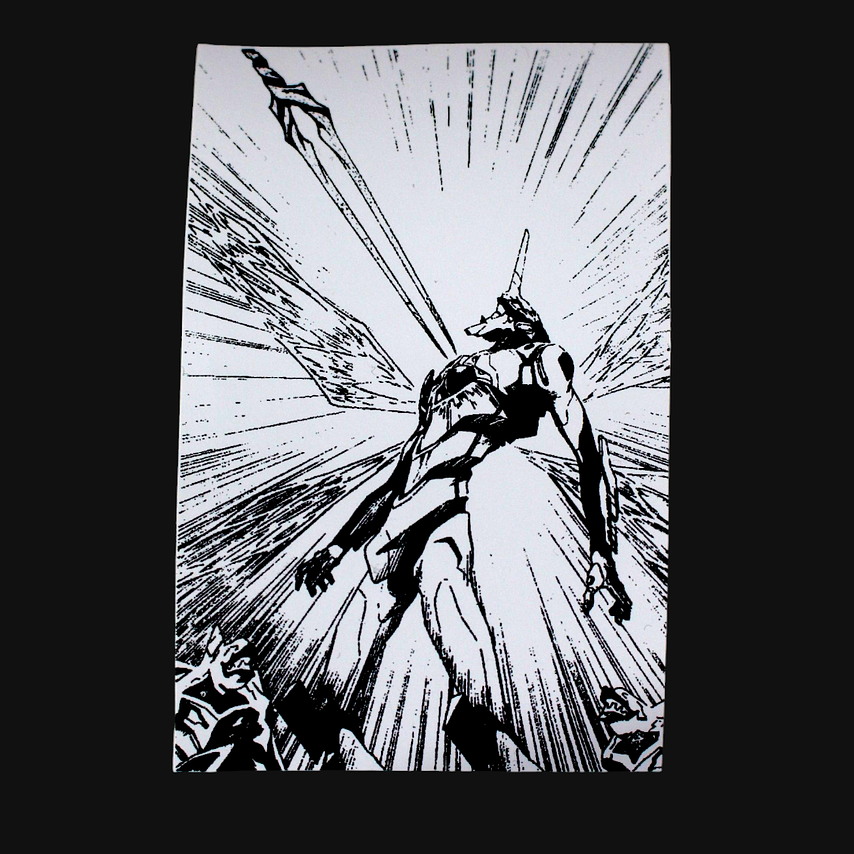 Set de stickers Evangelion x 16 unidades serigrafía. 11