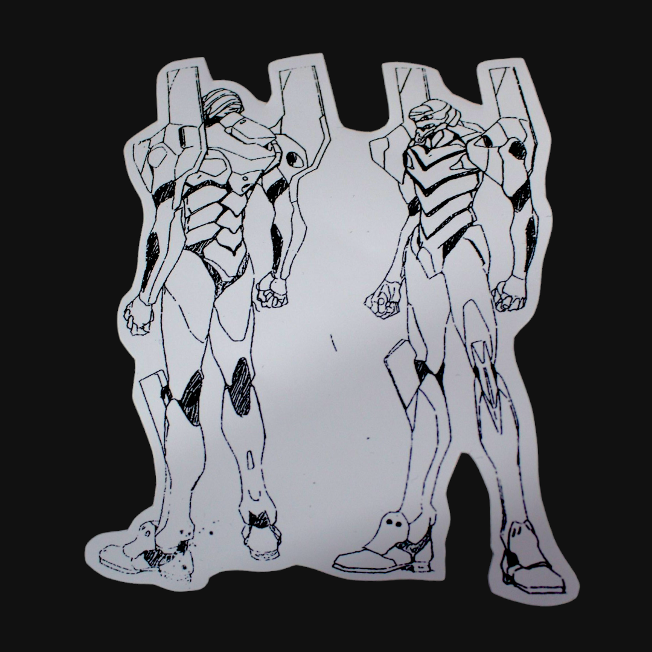 Set de stickers Evangelion x 16 unidades serigrafía. 14