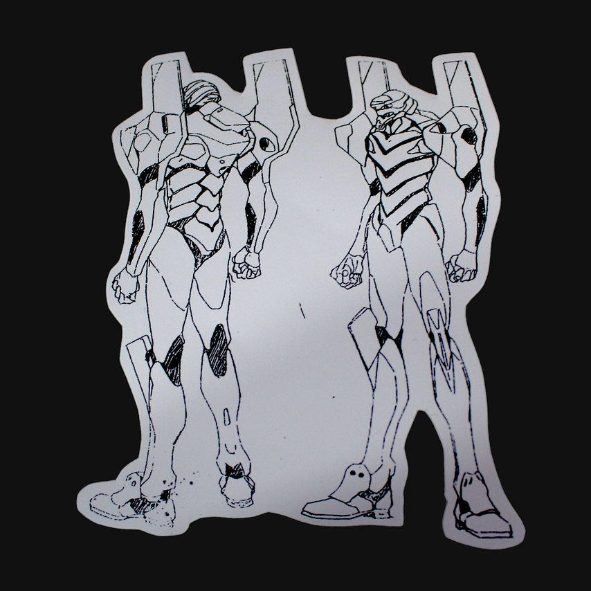 Set de stickers Evangelion x 16 unidades serigrafía. 14
