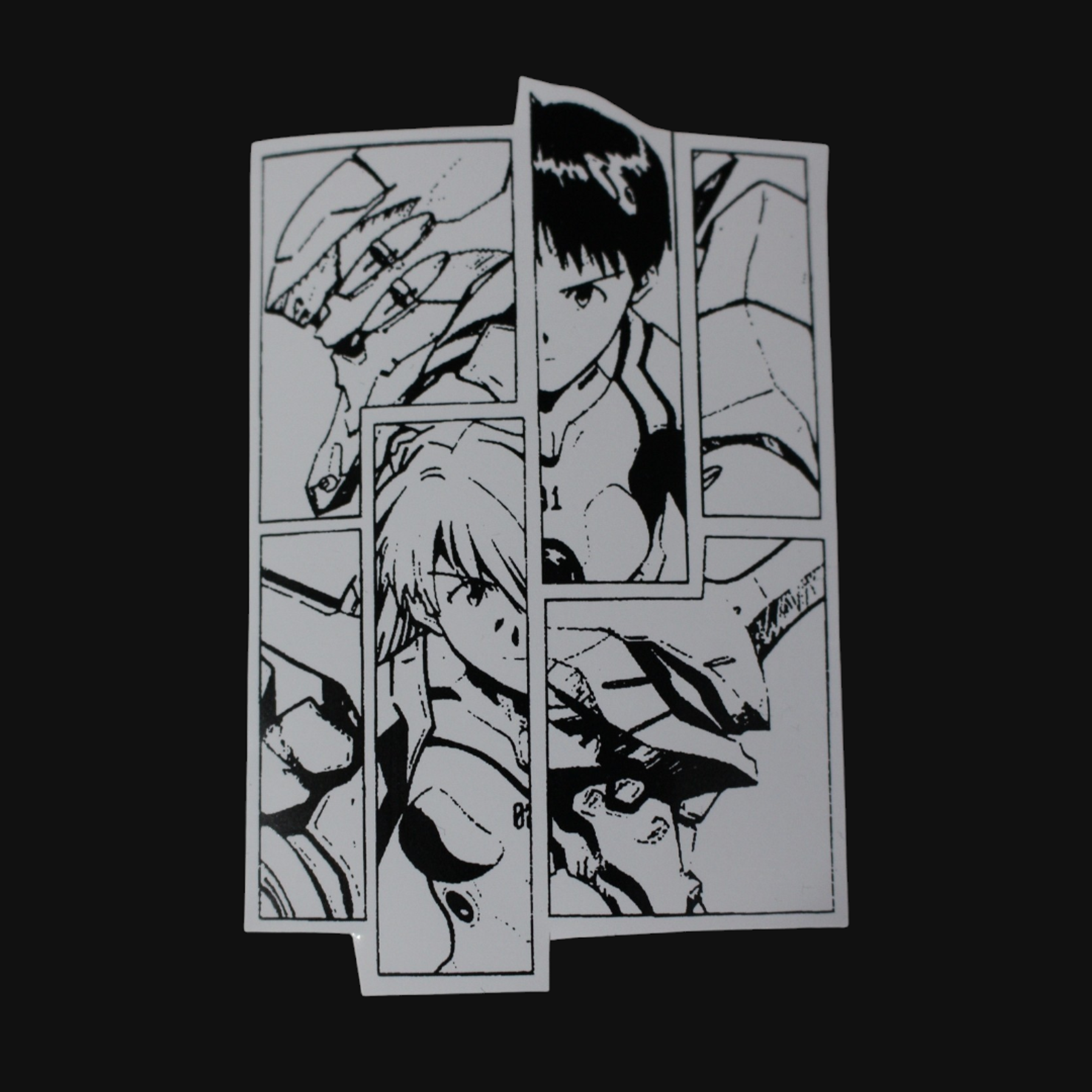 Set de stickers Evangelion x 16 unidades serigrafía. 15