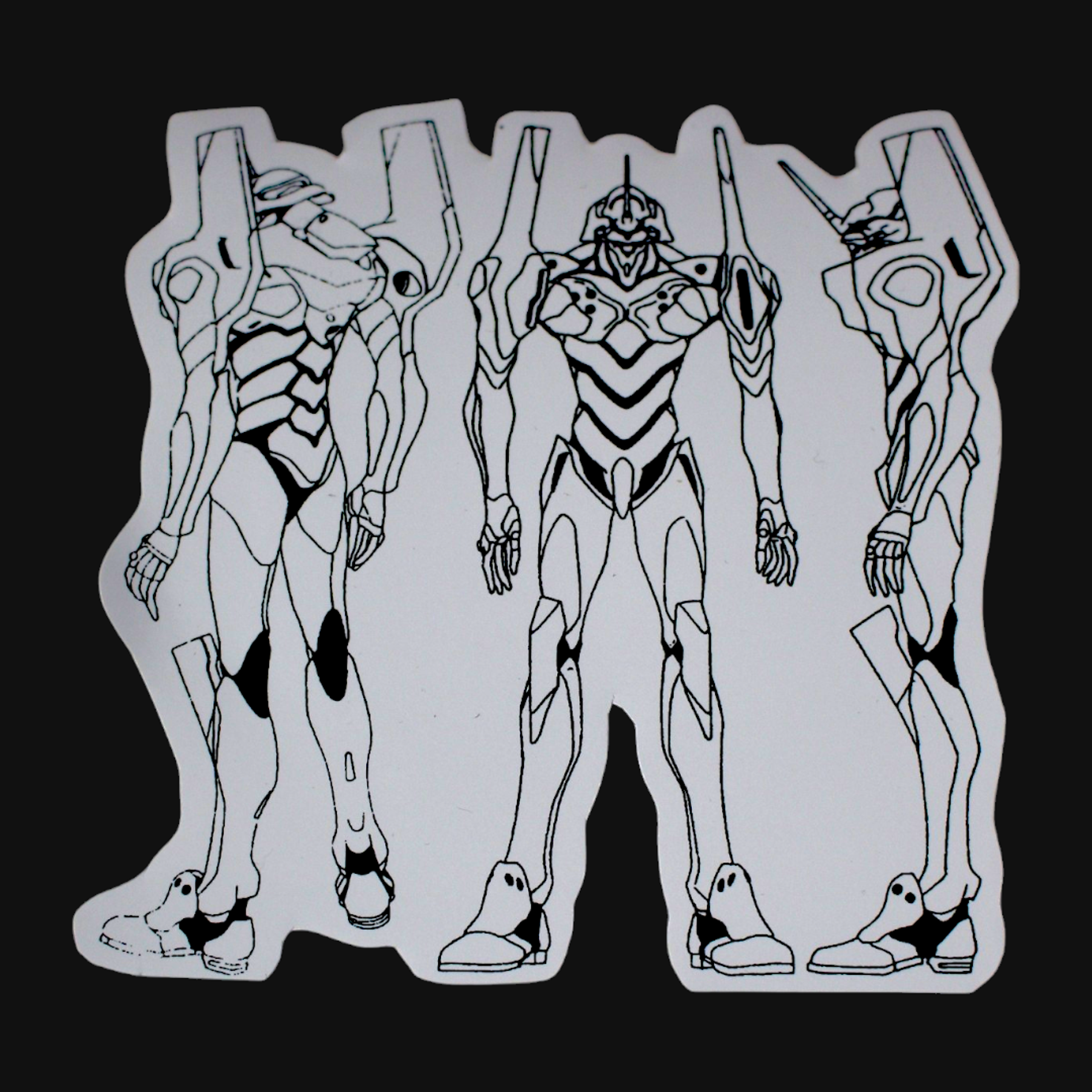 Set de stickers Evangelion x 16 unidades serigrafía. 16