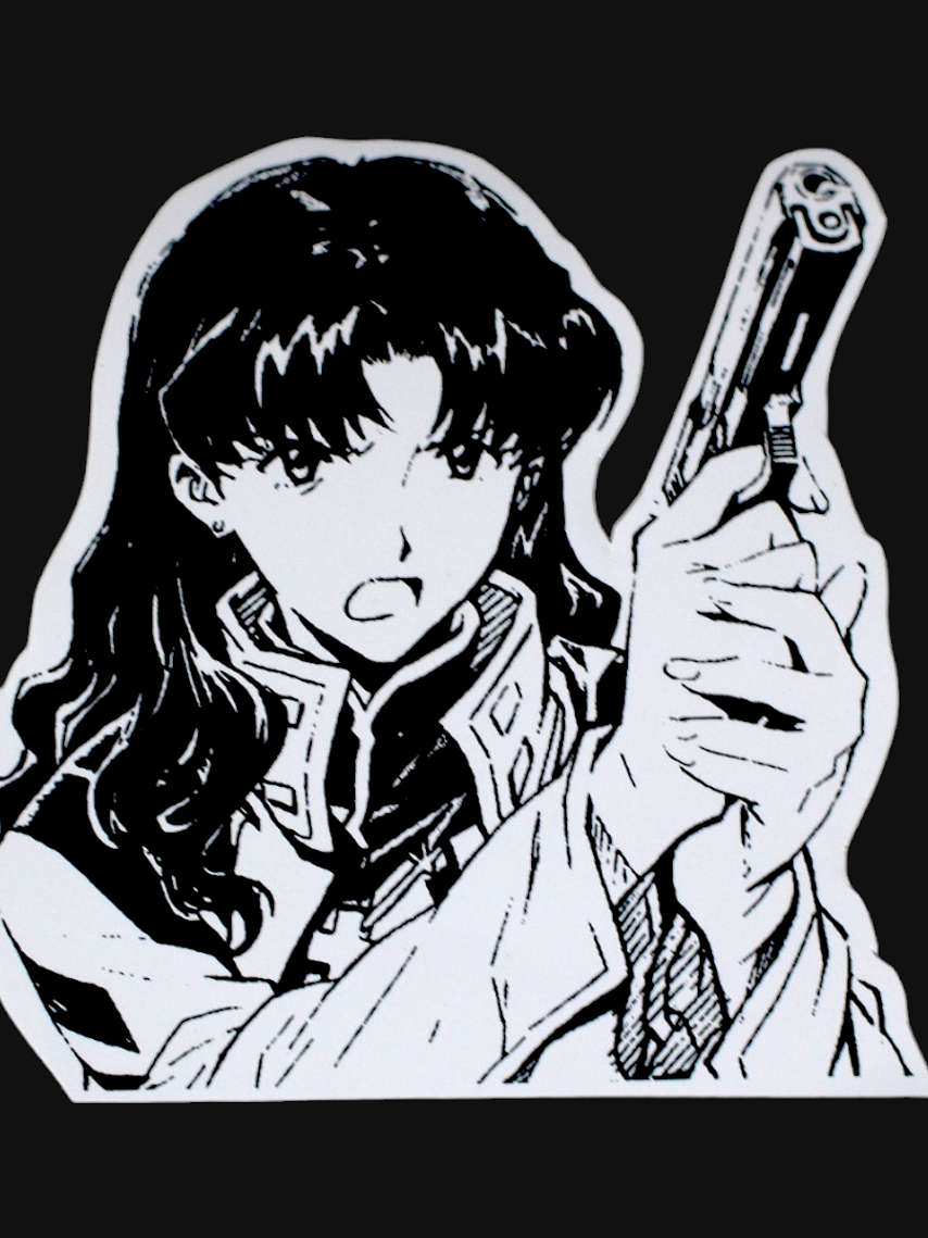 Set de stickers Evangelion x 16 unidades serigrafía. 17