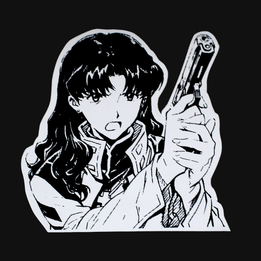 Set de stickers Evangelion x 16 unidades serigrafía. 17