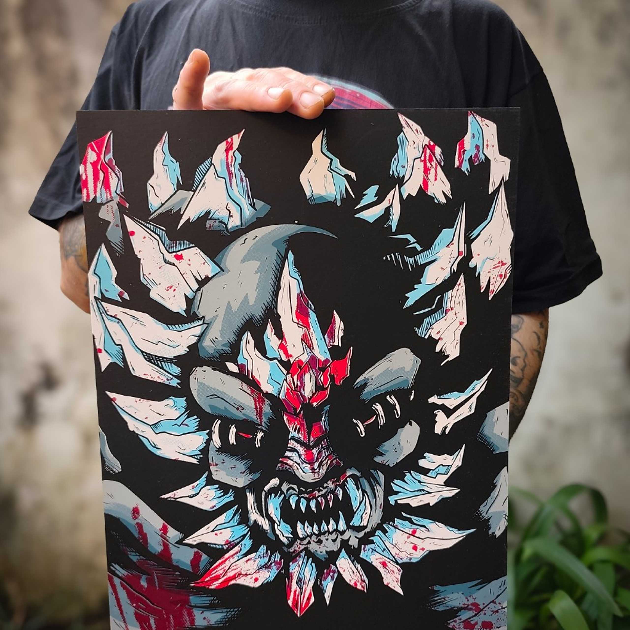 Print serigrafía Doomsday by thekrotostudio 7 colores  4