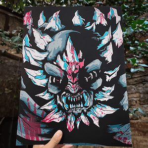Print serigrafía Doomsday by thekrotostudio 7 colores 