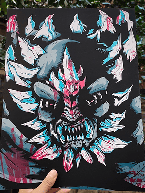 Print serigrafía Doomsday by thekrotostudio 7 colores 