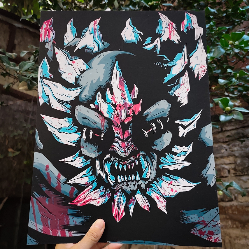 Print serigrafía Doomsday by thekrotostudio 7 colores  1