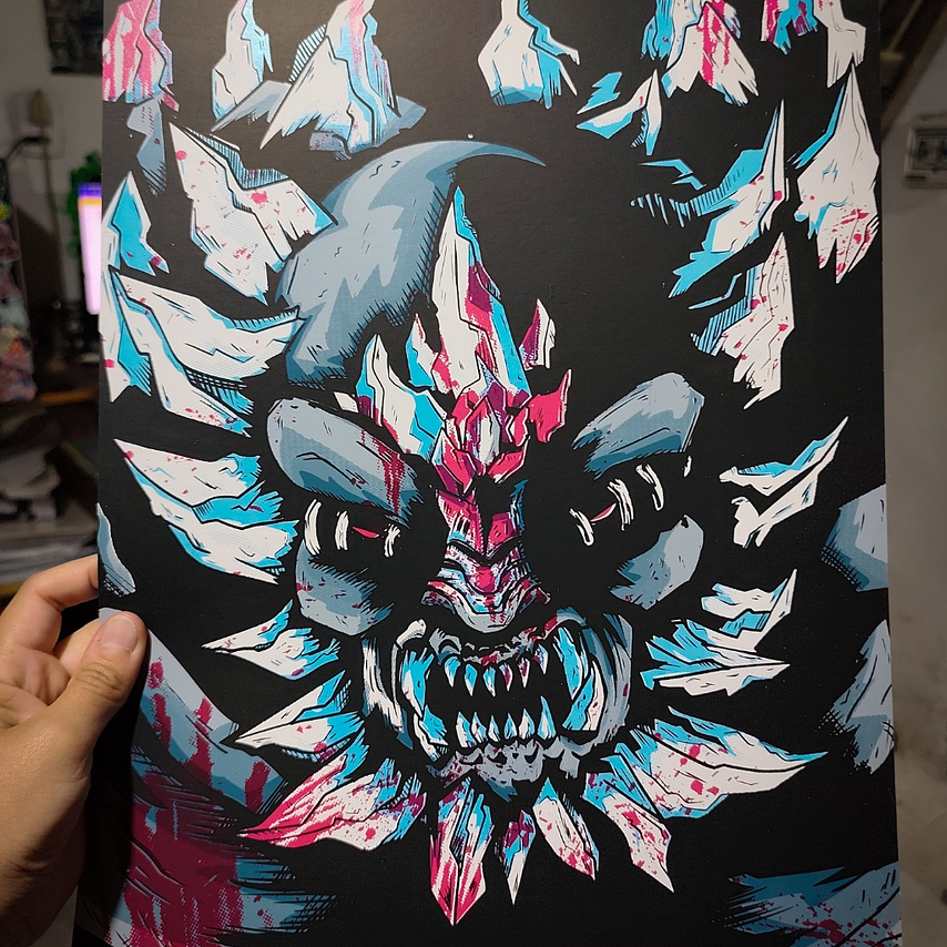 Print serigrafía Doomsday by thekrotostudio 7 colores  6