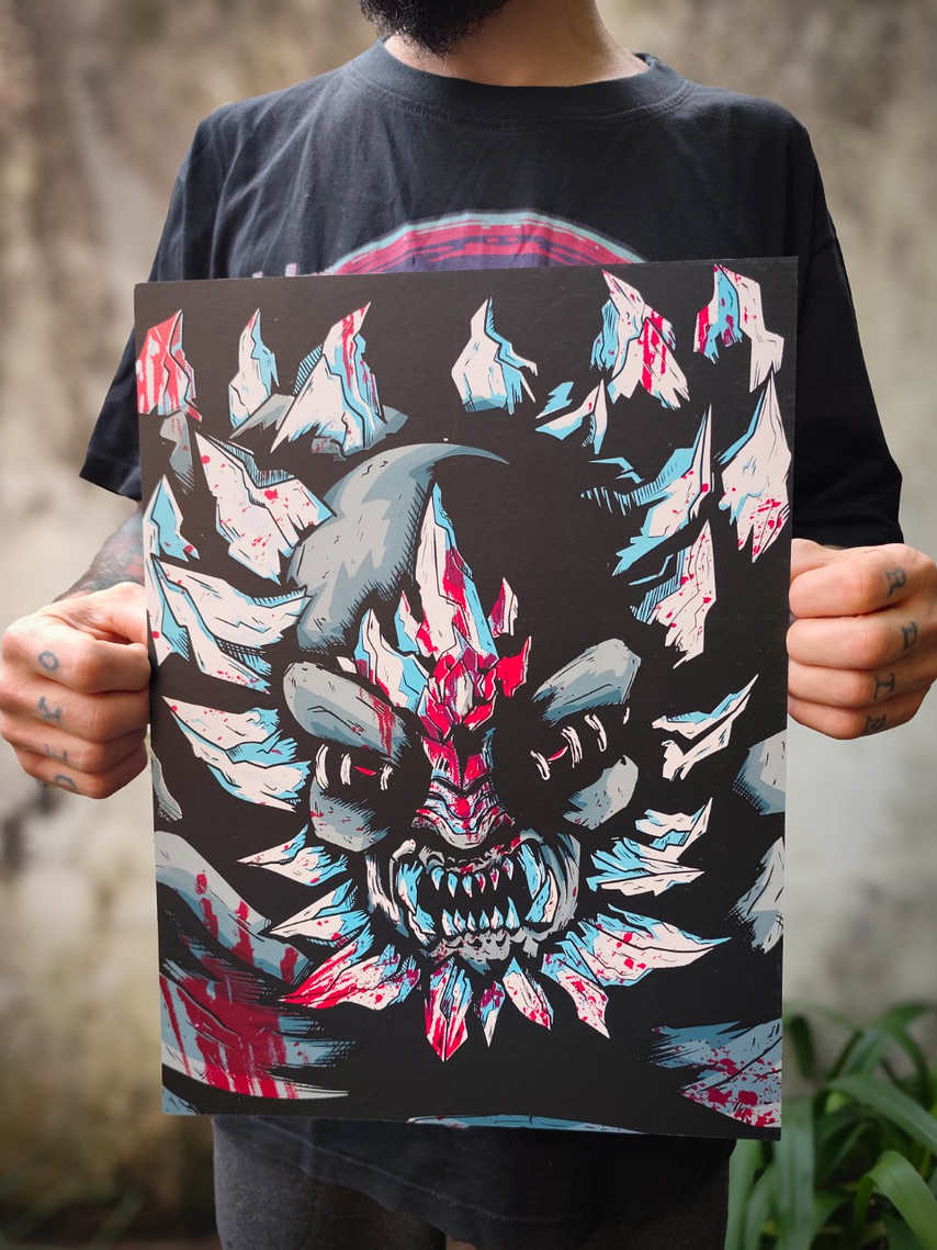 Print serigrafía Doomsday by thekrotostudio 7 colores  5