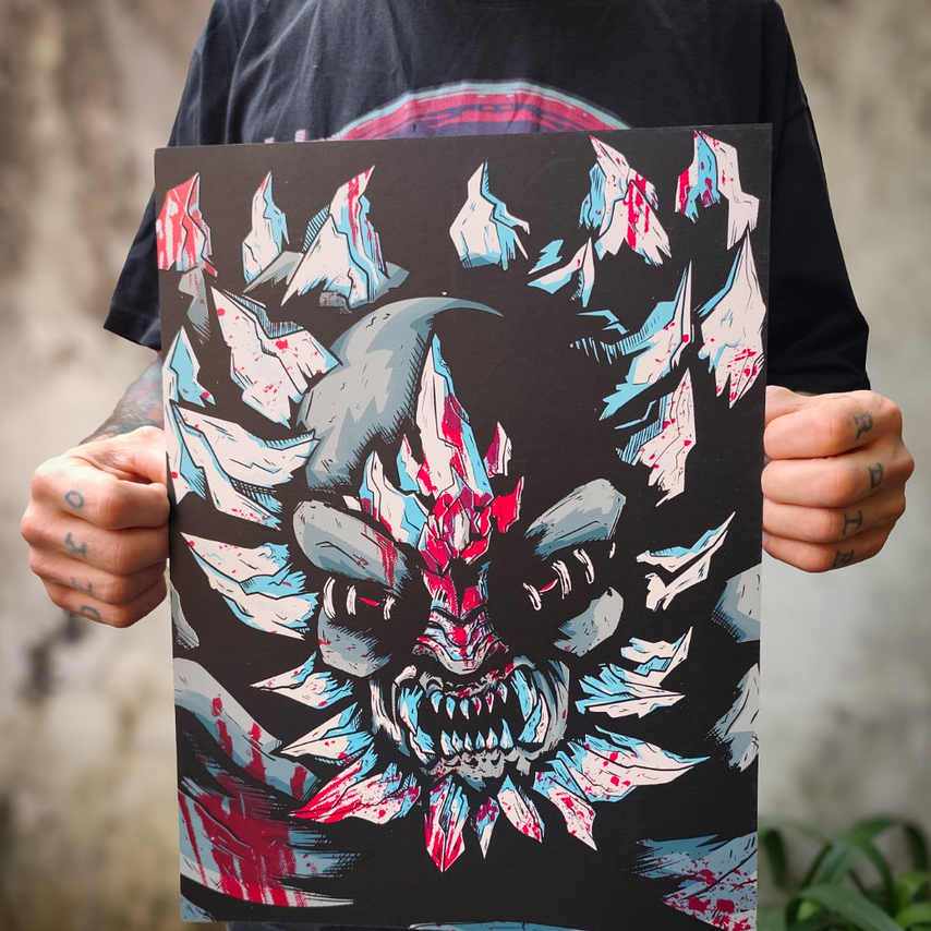 Print serigrafía Doomsday by thekrotostudio 7 colores  5