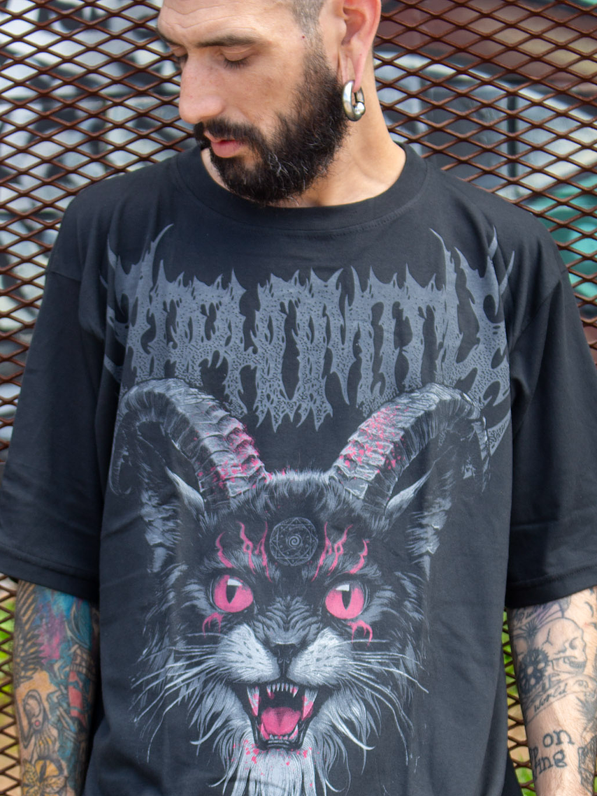 Remera Oversize Premium Baphomich. 1