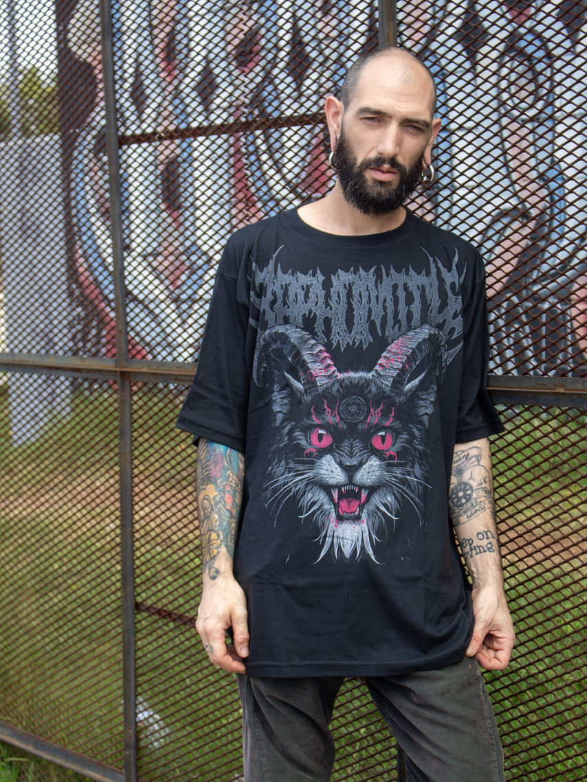 Remera Oversize Premium Baphomich. 3