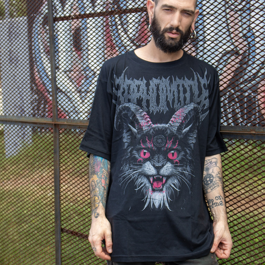 Remera Oversize Premium Baphomich. 3