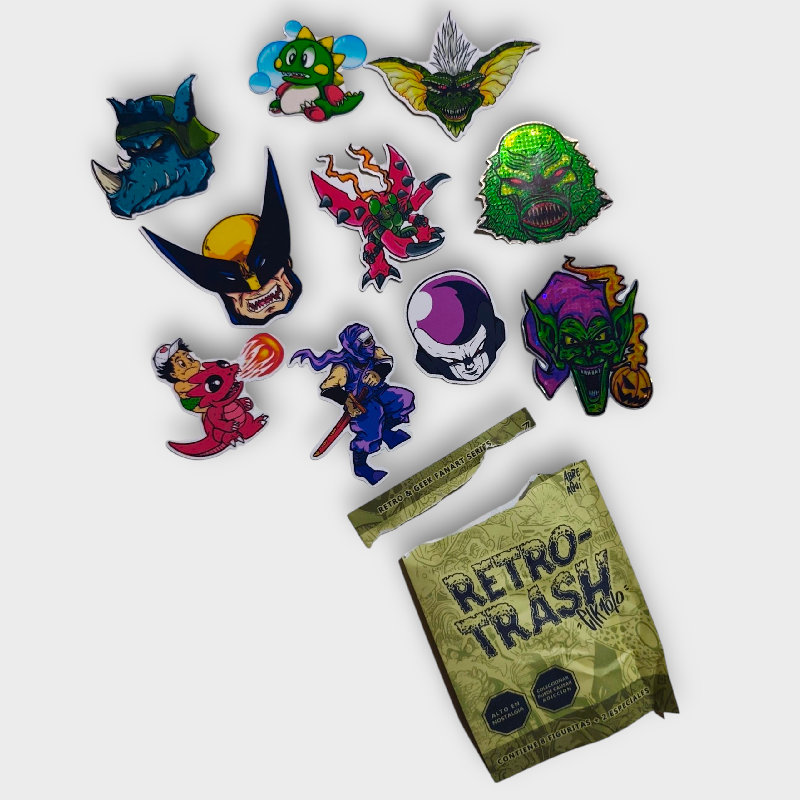 Sobre Retro Trash de Stickers set x 8 unidades 7