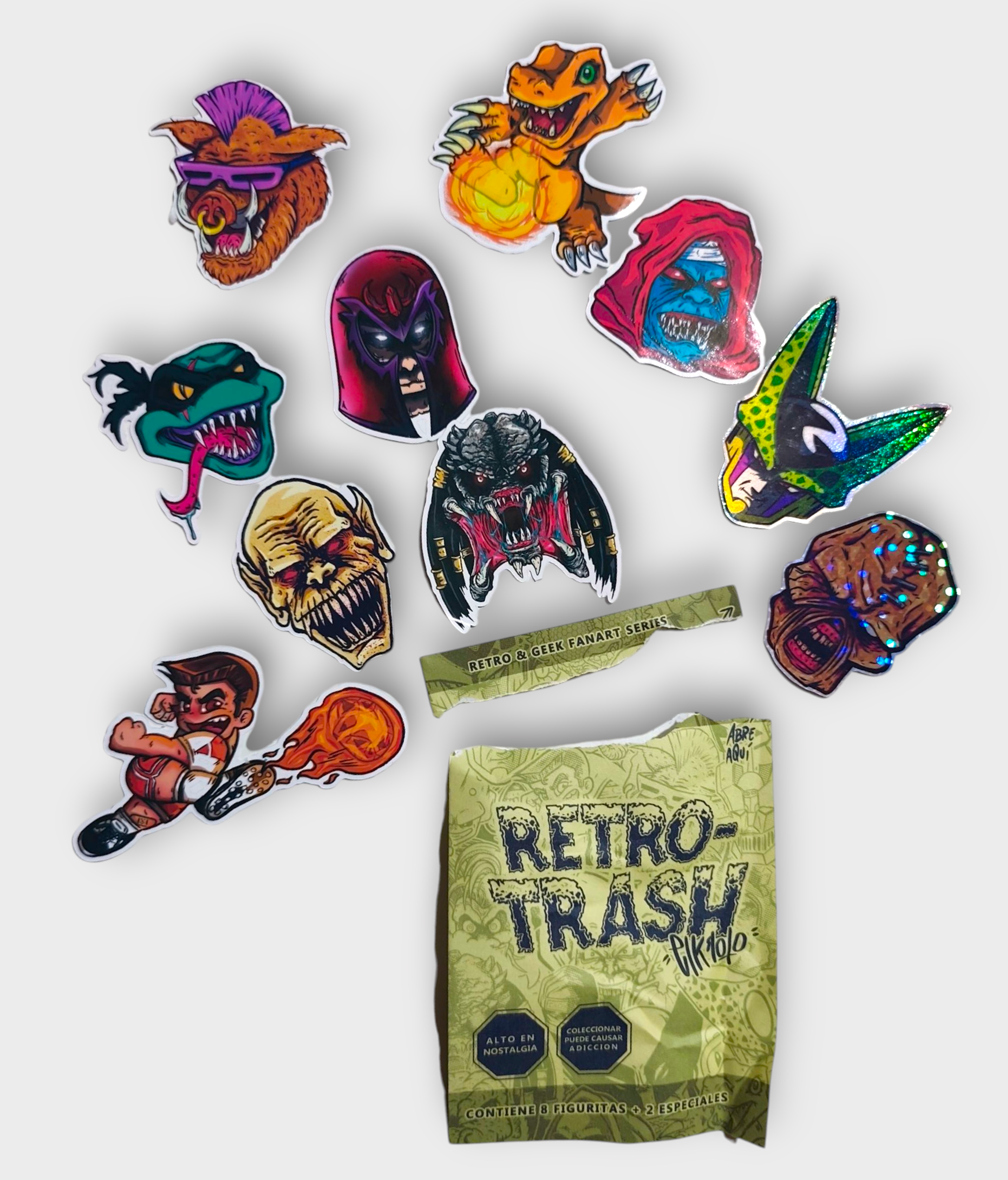 Sobre Retro Trash de Stickers set x 8 unidades 5