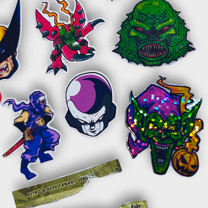 Sobre Retro Trash de Stickers set x 8 unidades 6