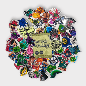 Sobre Retro Trash de Stickers set x 8 unidades