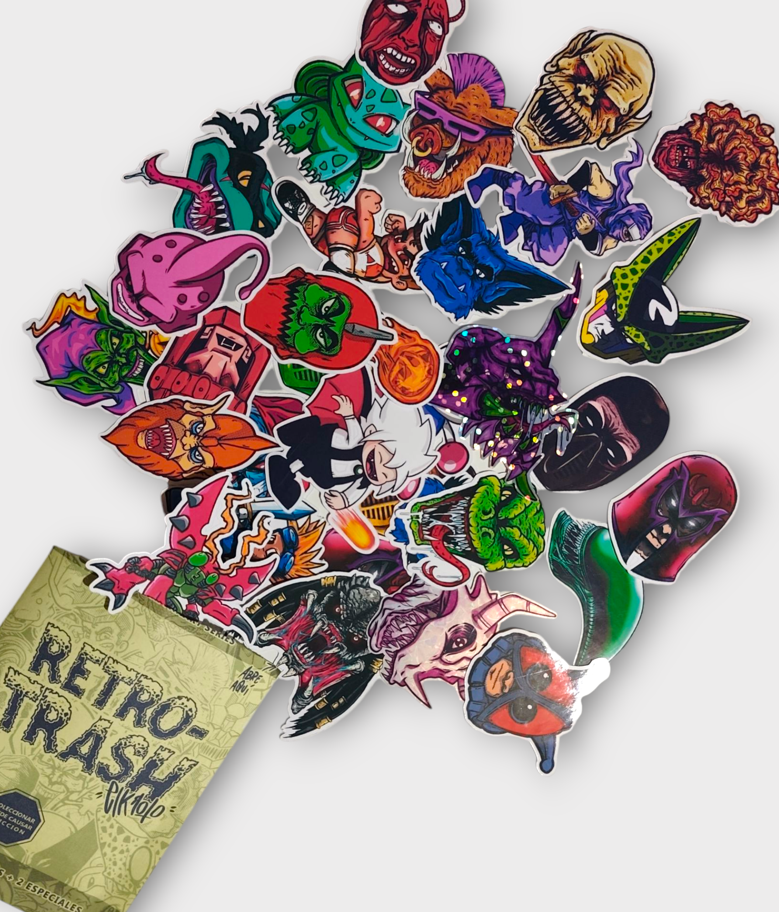 Sobre Retro Trash de Stickers x 3 sobres. 5