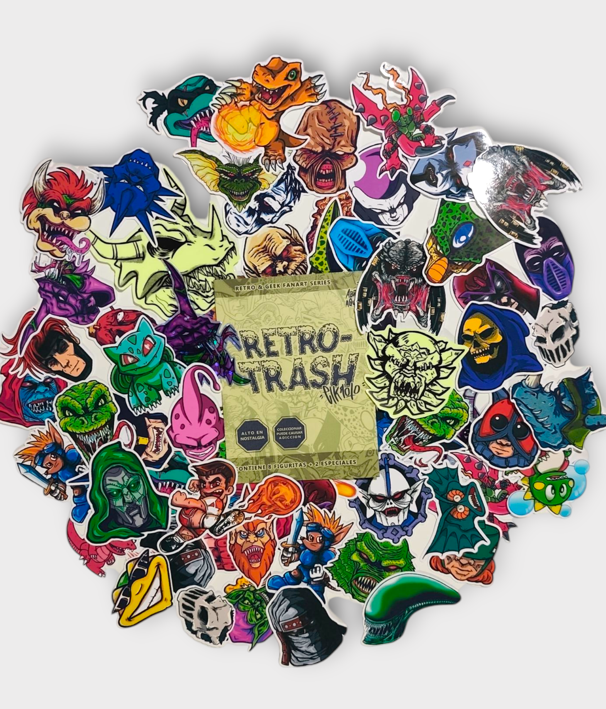 Sobre Retro Trash de Stickers x 3 sobres. 4