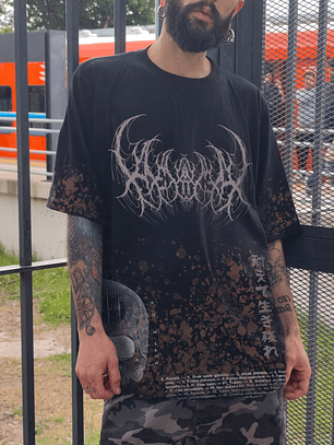 Remera Oversize Premiun Bleach