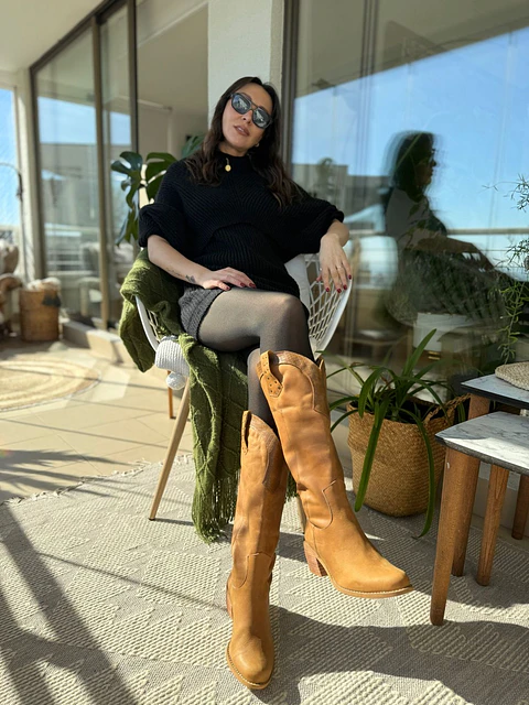 Bota Florencia café/ caimán café 